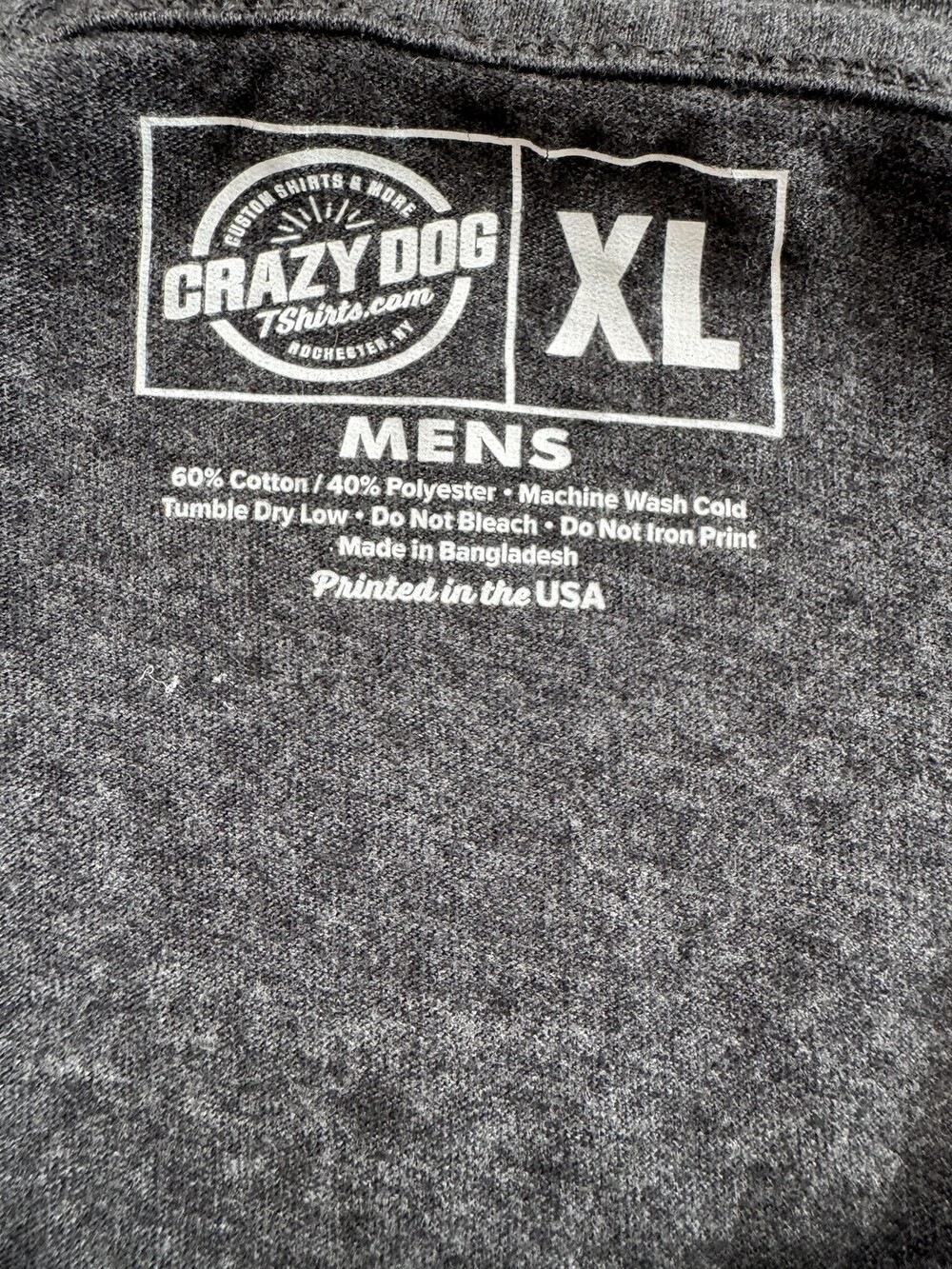 Crazy Dog Shirt Mens XL I Flexed And The Sleeves Fell Off Tank Top Gym Funny - Picture 6 of 6